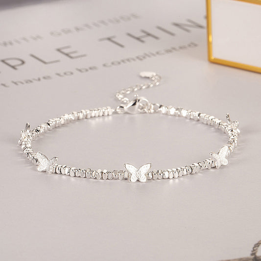 Silver Butterfly Melody Bracelet – 925 Sterling Zilveren Vlinder Armband