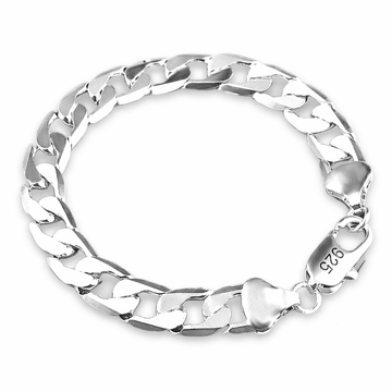 Silver Beat Link Bracelet – Moderne 925 Sterling Zilveren Schakelarmband