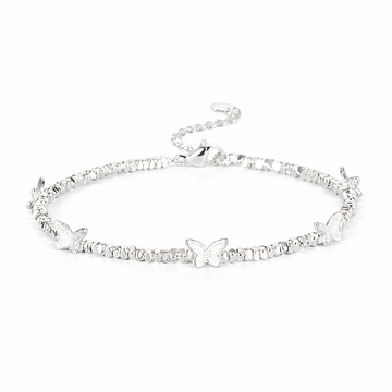 Silver Butterfly Melody Bracelet – 925 Sterling Zilveren Vlinder Armband